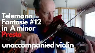 Fantasie #12 A minor 3rd movement Presto
