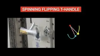 Modeling a Spinning and Flipping T-Handle With Spring Forces and Python