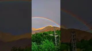 subhannallah dubble rainbow come out in our village