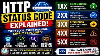 HTTP Status Codes Explained | 1xx 2xx 3xx 4xx 5xx with Examples
