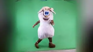 Буба на зелёном фоне, футаж, хромакей | footage| hromakey|