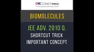 Biomolecules JEE Advanced - Super Trick in 60 seconds -Anomers Concept 