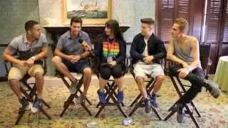BIG TIME RUSH Interview with Pavlina 2013 Universal Studios, Orlando, FL