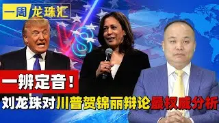 一辨定音！刘龙珠对川普贺錦丽辩论最权威分析《一周龙珠汇》20240911
