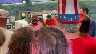 Lt. Gov. Mark Robinson speaks in Winston-Salem