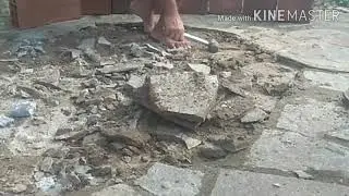como fazer um lago de cimento e telhas  . parte 1
