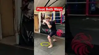 How to Pivot 👣 #boxing #kickboxing #mma #footwork