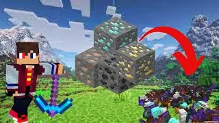 Minecraft but ores gives OP items