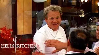 Gordon Ramsay High Fives Chefs Over A Great Service | Hell's Kitchen