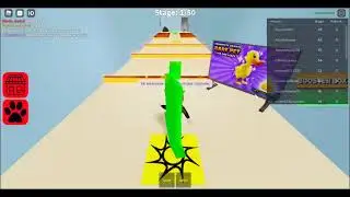 Playing Roblox obby