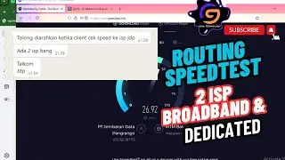 Rubah Nama Speedtest di Mikrotik dengan 2 ISP