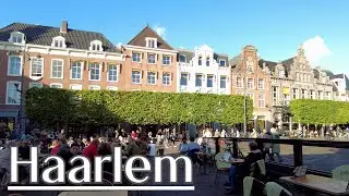 Walking in Haarlem - Station, Kenaupark, Jopen Church, Grote Markt    The Netherlands | 4K