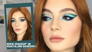NIKKI MAKEUP' IN MAKYAJINI DENEDİM ! / Su yeşili göz makyajı | Erin Şengül
