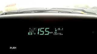 Toyota Prius 0-155 km/h Acceleration