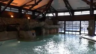 Disneyland Paris Sequoia Lodge Swimming Pool Jan 2014 (Watch in HD)