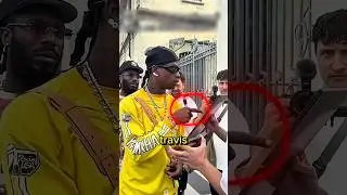 His reaction! 