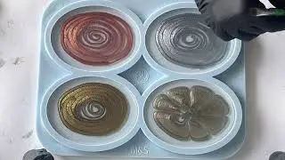#525 EN: Creating Blooms with flooding Metal Powder | #epoxyresin