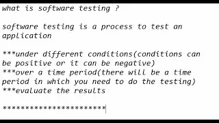 Manual testing for beginners day1 II Software testing