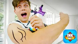 FIZ A MINHA PRIMEIRA TATUAGEM !!! | Ink Inc. Tattoo Drawing gameplay