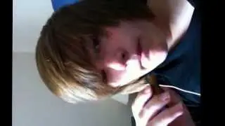 Eating a dog biscuit