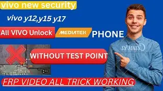 Vivo new security Y12 Y15 Y17 unlock Without dead risk