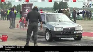 ВАЗ-2108 Саята Оразбаева на Кубоке Алтайского края по Драг-рэйсингу. Квалификация.
