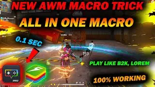 DOUBLE SNIPER MACRO BLUESTACKS 5 🔥🔥 | AWM MACRO FREE FIRE PC | AFTER  UPDATE DOUBLE SNIPER MACRO 🔥