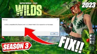 How to fix fortnite a d3d11 compatible gpu is required to run the engine (fortnite a d3d11 error)