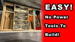 Add 50% More Drawer Storage! Easy Build With No Power Tools!
