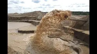 Везем намывной песок. Камаз 5511