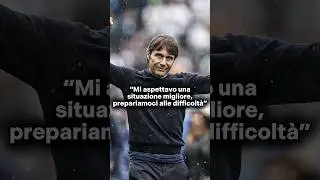 Conte:”Mi aspettavo una situazione migliore, nessuna sorpresa positiva” #calcio #sscnapoli