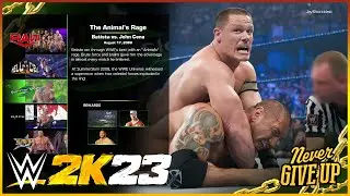 WWE 2K23 The Animal's Rage Batista vs John Cena (100% Completion)