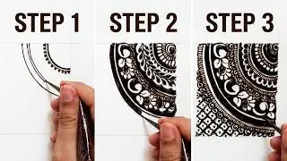 Basic Henna Patterns for Beginners | Learn Mehndi at Home 
