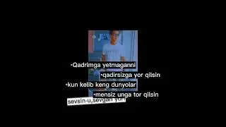 Hali afsus qilasan!