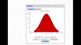 Standard Normal Distribution on StatCrunch