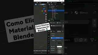 Como Eliminar Materiales En Blender 🙅🏻‍♂️ 