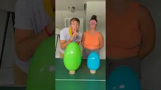 GIANT Surprise Eggs Challenge BLINDFOLDED giving her a $500 prize