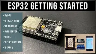 ESP32 Getting started | Control Relays using ESP32 Wi-Fi webserver