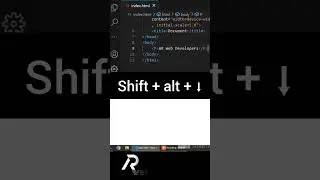 How to duplicate line in VS code | VS code trick part-6 | AR Web Developers 