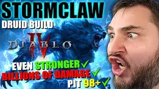Diablo 4 - STORMCLAW Druid Build Guide (Pit 98+) VERY STRONG Melee Basic Skill Build - NEW BUFFS!