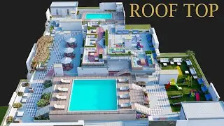 HIGH-RISE BUILDING ROOF TOP DESIGN// ANIMATION ARCHITECTURE
