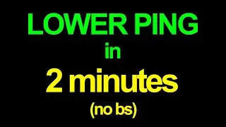 How to get lower ping in 2 minutes (no bs)