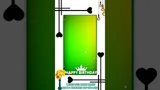 Happy birthday Green screen video// many many happy returns of day video #happybirthday