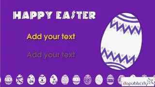 Digital Signage Content Template for Easter Greeting