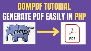 DOMPDF Tutorial PHP | DOMPDF in PHP Hindi | Generate PDF in PHP