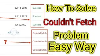 How to Solve couldn't fetch sitemap google search console blogger problem-How to fix sitemap errors