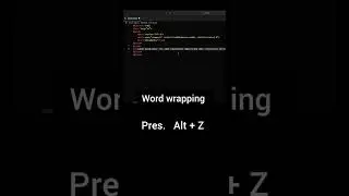 Unlocking The Secrets Of Word Wrapping In Vscode! #webdevelopment  #coding #vscode