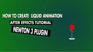 How to create liquid animation in adobe after effects| With Newton 3 Plugin