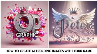 How to create Ai Trending images with your name on it