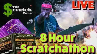 $5700+ 8 Hour Live Scratch Card Stream | 1000 Subscriber Celebration | Sign-up in Discord